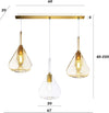 Lampadario-classico-Top-Light-KONA-1177-OS-S3-R-TA-E27-LED-vetro-ambra-lampada-soffitto