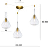 Lampadario-classico-Top-Light-KONA-1177-OS-S3-S-TR-E27-LED-vetro-trasparente-lampada-soffitto