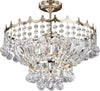 Lampadario-Classico-Versailles-Acciaio-Oro-Vetro-5-Luci-E14