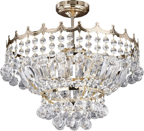 Lampadario-Classico-Versailles-Acciaio-Oro-Vetro-5-Luci-E14