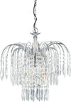 Lampadario-Classico-Waterfall-Acciaio-Cromo-Vetro-3-Luci-E14