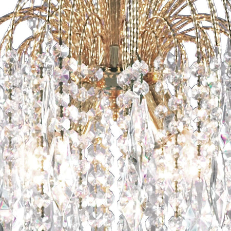 Lampadario-Classico-Waterfall-Acciaio-Oro-Cristallo-5-Luci-E14
