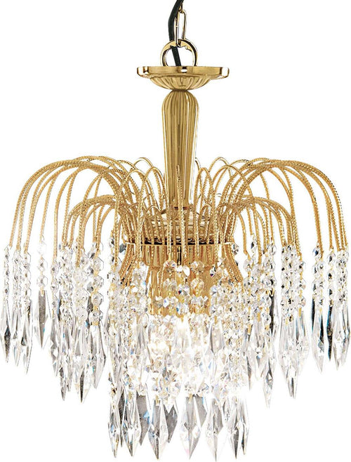 Lampadario-Classico-Waterfall-Acciaio-Oro-Vetro-3-Luci-E14
