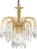Lampadario-Classico-Waterfall-Acciaio-Oro-Vetro-3-Luci-E14