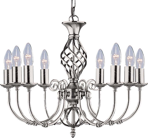 Lampadario-Classico-Zanzibar-Acciaio-Argento-8-Luci-E14