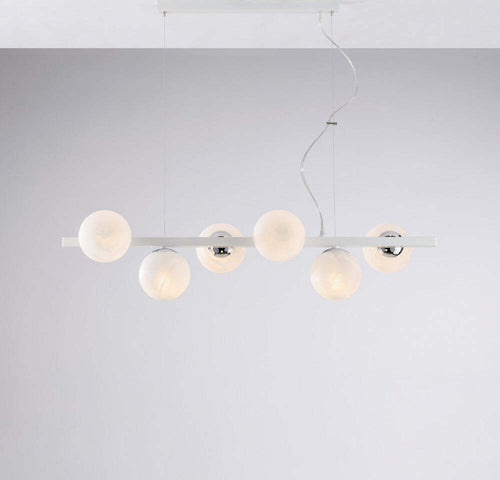 Lampadario-Contemporaneo-Adrian-Bianco-Cromo-6-Luci-E14