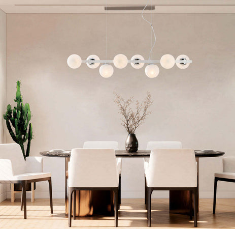 Lampadario-Contemporaneo-Adrian-Bianco-Cromo-8-Luci-E14