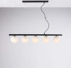 Lampadario-Contemporaneo-Adrian-Nero-Bronzo-5-Luci-E14