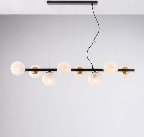 Lampadario-Contemporaneo-Adrian-Nero-Bronzo-8-Luci-E14
