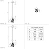 Lampadario-Contemporaneo-Adwickle-1-Luce-Metallo-Nero-E-Tessuto