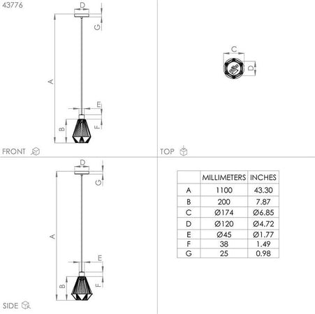 Lampadario-Contemporaneo-Adwickle-1-Luce-Metallo-Nero-E-Tessuto