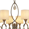 Lampadario-Contemporaneo-Alberto-Acciaio-Ottone-Vetro-Bianco-8-Luci-E14