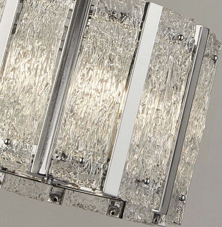 Lampadario-Contemporaneo-Alessandra-Acciaio-Argento-Vetro-Trasparente-5-Luci-E14