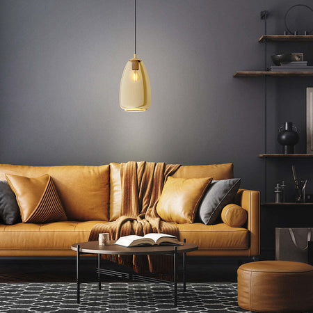 Lampadario-Contemporaneo-Alobrase-Piccola-1-Luce-Metallo-Ottone-Spazzolato