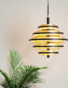 Lampadario-Contemporaneo-Alveare-Acciaio-Nero-Alluminio-Ottone-Led-33,9W-2700K