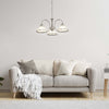 Lampadario-Contemporaneo-American-Dinner-Acciaio-Argento-Vetro-3-Luci-E27