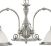 Lampadario-Contemporaneo-American-Dinner-Acciaio-Argento-Vetro-3-Luci-E27