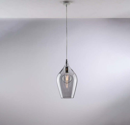 Lampadario-Contemporaneo-Ares-Grigio-Fumè-1-Luce-E27