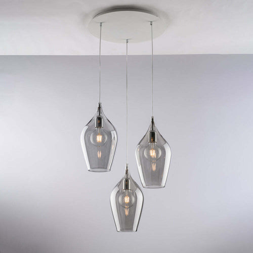 Lampadario-Contemporaneo-Ares-Grigio-Fumè-3-Luci-E27