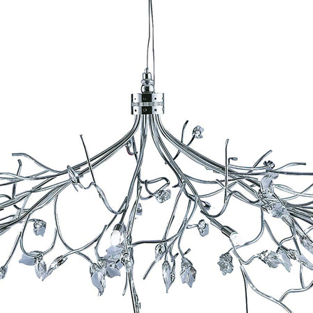 Lampadario-Contemporaneo-Astbury-Metallo-Cromo-Vetro-10-Luci-G9