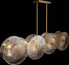Lampadario-Contemporaneo-Aster-Lineare-Metallo-Oro-8-Luci-Con-Diffusore-In-Vetro