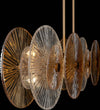 Lampadario-Contemporaneo-Aster-Lineare-Metallo-Oro-8-Luci-Con-Diffusore-In-Vetro