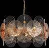 Lampadario-Contemporaneo-Aster-Metallo-Oro-8-Luci-Con-Diffusore-In-Vetro