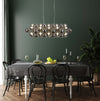 Lampadario-Contemporaneo-Bacca-Acciaio-Cromo-Vetro-25-Luci-G9