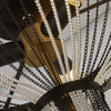 Lampadario-Contemporaneo-Baguette-Acciaio-Nero-Policarbonato-Ottone-3-Luci-E14