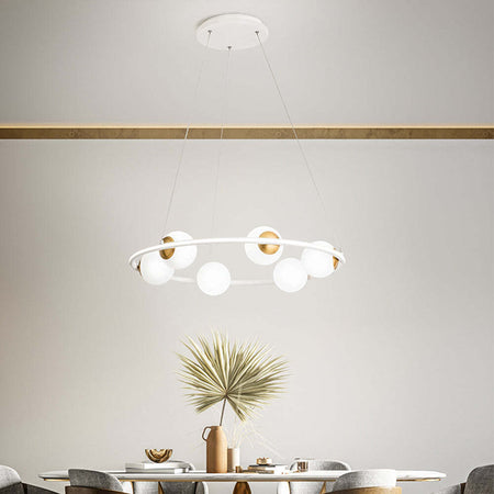Lampadario-Contemporaneo-Ball-Bianco-Led