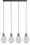 Lampadario-Contemporaneo-Balloon-Acciaio-Argento-4-Luci-E27