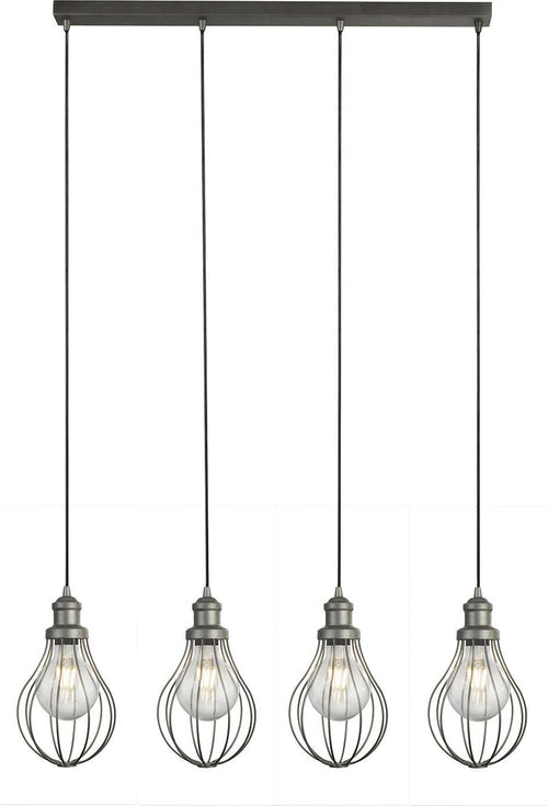 Lampadario-Contemporaneo-Balloon-Acciaio-Argento-4-Luci-E27