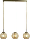 Lampadario-Contemporaneo-Balls-Acciaio-Adjustable-Vetro-Ambra-3-Luci-E27
