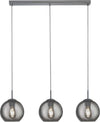 Lampadario-Contemporaneo-Balls-Acciaio-Cromo-Fumè-3-Luci-E14