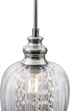 Lampadario-Contemporaneo-Blues-Metallo-Nichel-1-Luce-Diffusore-Vetro-Trasparente
