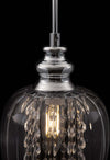 Lampadario-Contemporaneo-Blues-Metallo-Nichel-1-Luce-Diffusore-Vetro-Trasparente