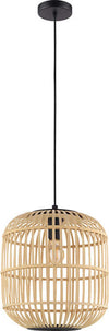Lampadario-Contemporaneo-Bordesley-1-Luce-Acciaio-Nero