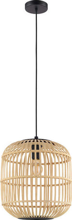 Lampadario-Contemporaneo-Bordesley-1-Luce-Acciaio-Nero