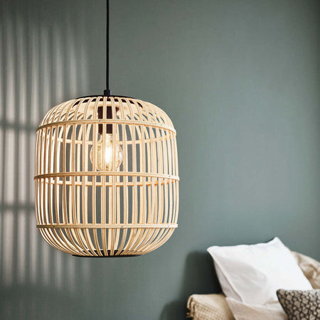 Lampadario-Contemporaneo-Bordesley-1-Luce-Acciaio-Nero