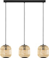 Lampadario-Contemporaneo-Bordesley-3-Luci-Acciaio-Nero