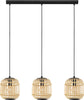 Lampadario-Contemporaneo-Bordesley-3-Luci-Acciaio-Nero