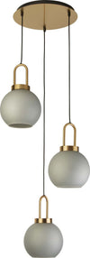 Lampadario-Contemporaneo-Bucaneve-Acciaio-Ottone-Vetro-3-Luci-E27