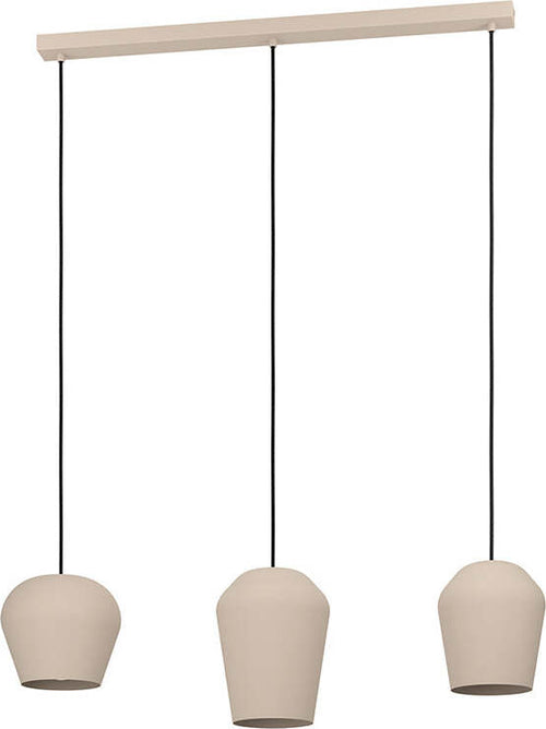 Lampadario-Contemporaneo-Cambaito-3-Luci-Acciaio-Avorio