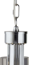 Lampadario-Contemporaneo-Catalina-Acciaio-Cromo-Vetro-Fumè-5-Luci-E14