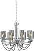 Lampadario-Contemporaneo-Catalina-Acciaio-Cromo-Vetro-Fumè-8-Luci-E14