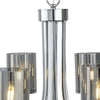 Lampadario-Contemporaneo-Catalina-Acciaio-Cromo-Vetro-Fumè-8-Luci-E14