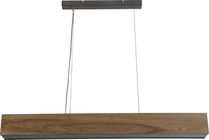 Lampadario-Contemporaneo-Cenere-Acciaio-Marrone-Legno-Argento-Led-21W-3000K