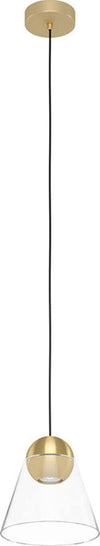 Lampadario-Contemporaneo-Cerasella-1-Luce-Acciaio-Ottone-Spazzolato