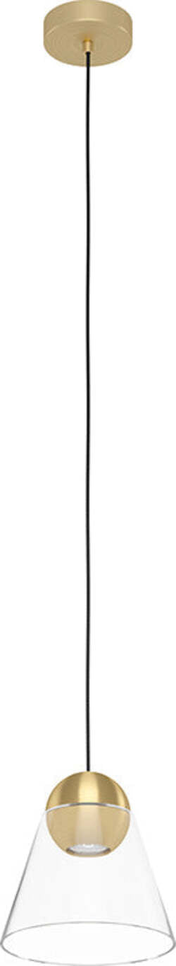 Lampadario-Contemporaneo-Cerasella-1-Luce-Acciaio-Ottone-Spazzolato