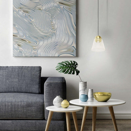 Lampadario-Contemporaneo-Cerasella-1-Luce-Acciaio-Ottone-Spazzolato